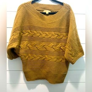 Michael Kors, camel color short sleeve sweater.